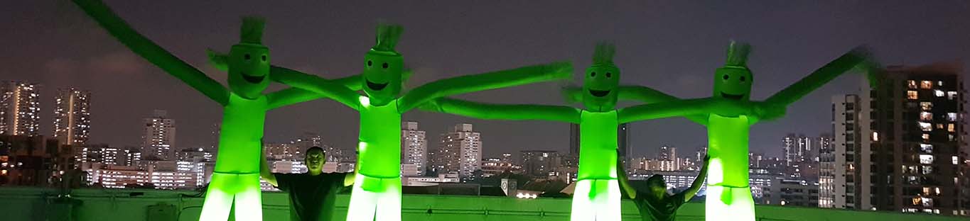 Lighted Dancing Tubes
