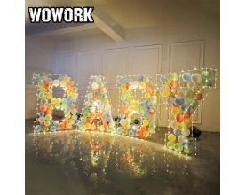 Solid Acrylic Balloon Letter
